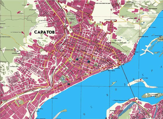 Detailed map of Saratov 2