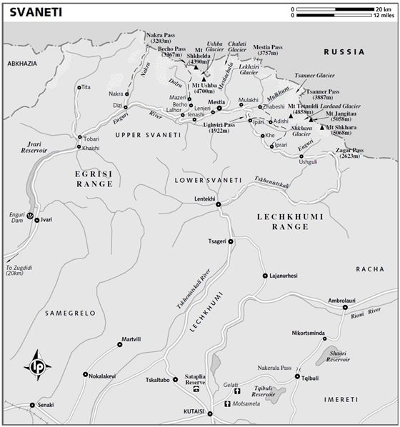 Детальная карта Сванети 1