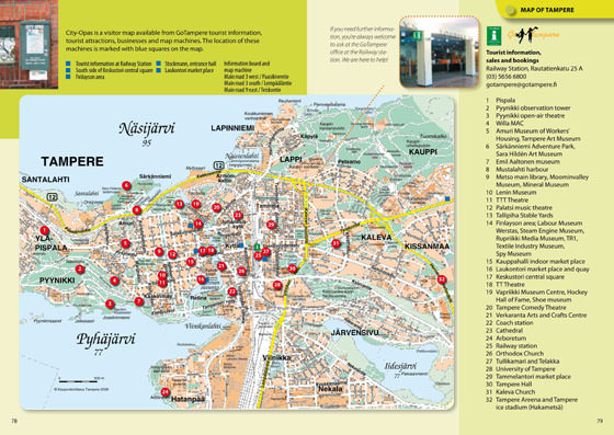 Große Karte von Tampere 1