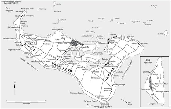 Детальная карта острова Тонгатапу 1