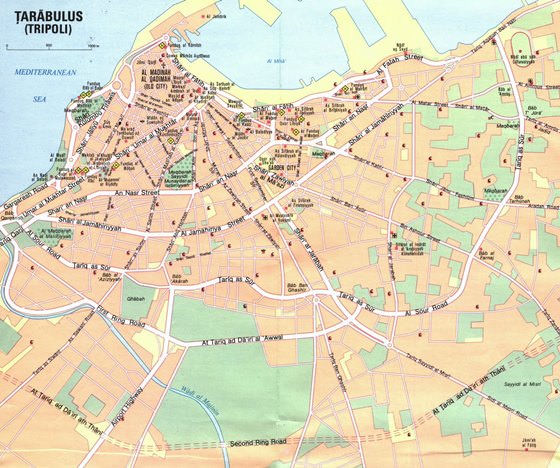 Детальная карта Триполи 1