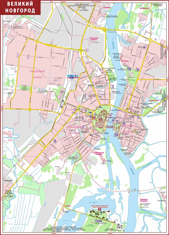Large map of Velikiy Novgorod 1