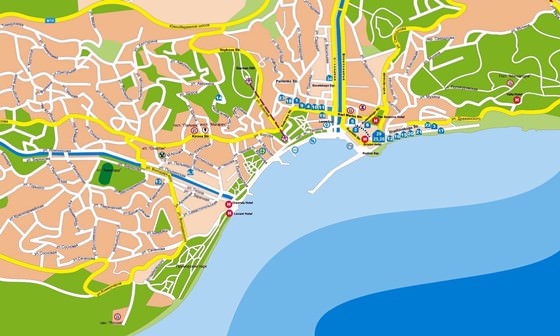 Detailed map of Yalta 2