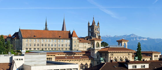 Photo panoramique de Lausanne