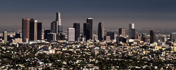 Photo panoramique de Los Angeles