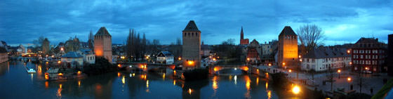 Photo panoramique de Strasbourg