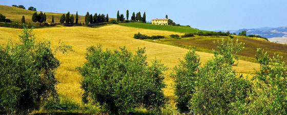 Photo panoramique de Toscane