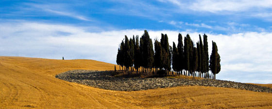 Photo panoramique de Toscane