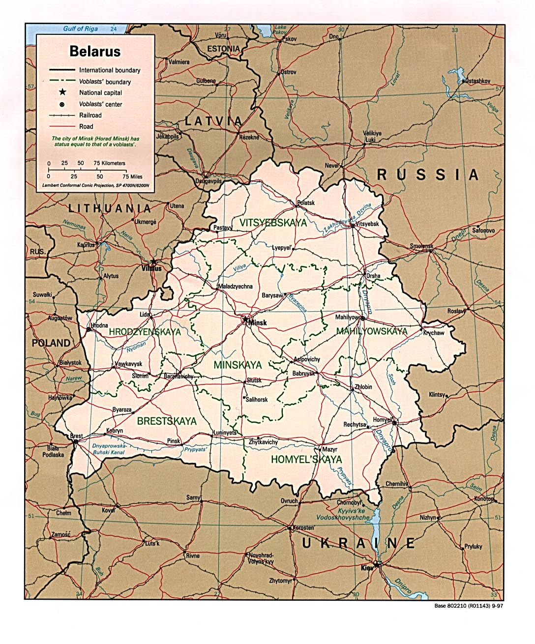 Karten Von Weissrussland Karten Von Weissrussland Zum Herunterladen Und Drucken