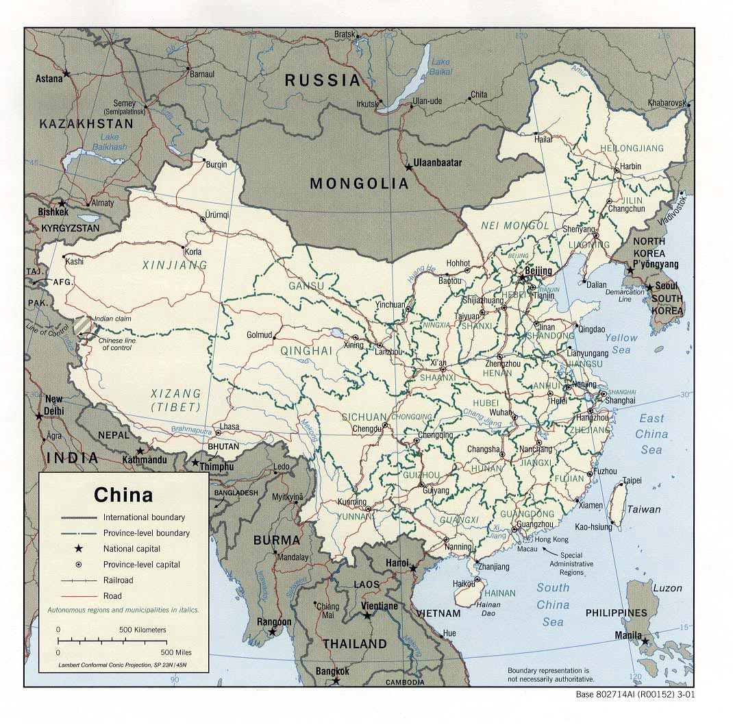 China Maps | Printable Maps of China for Download