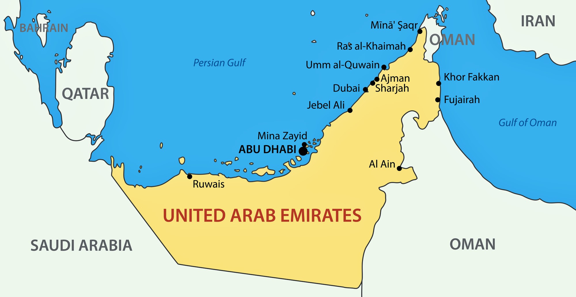 Абу даби на карте мира - 98 фото
