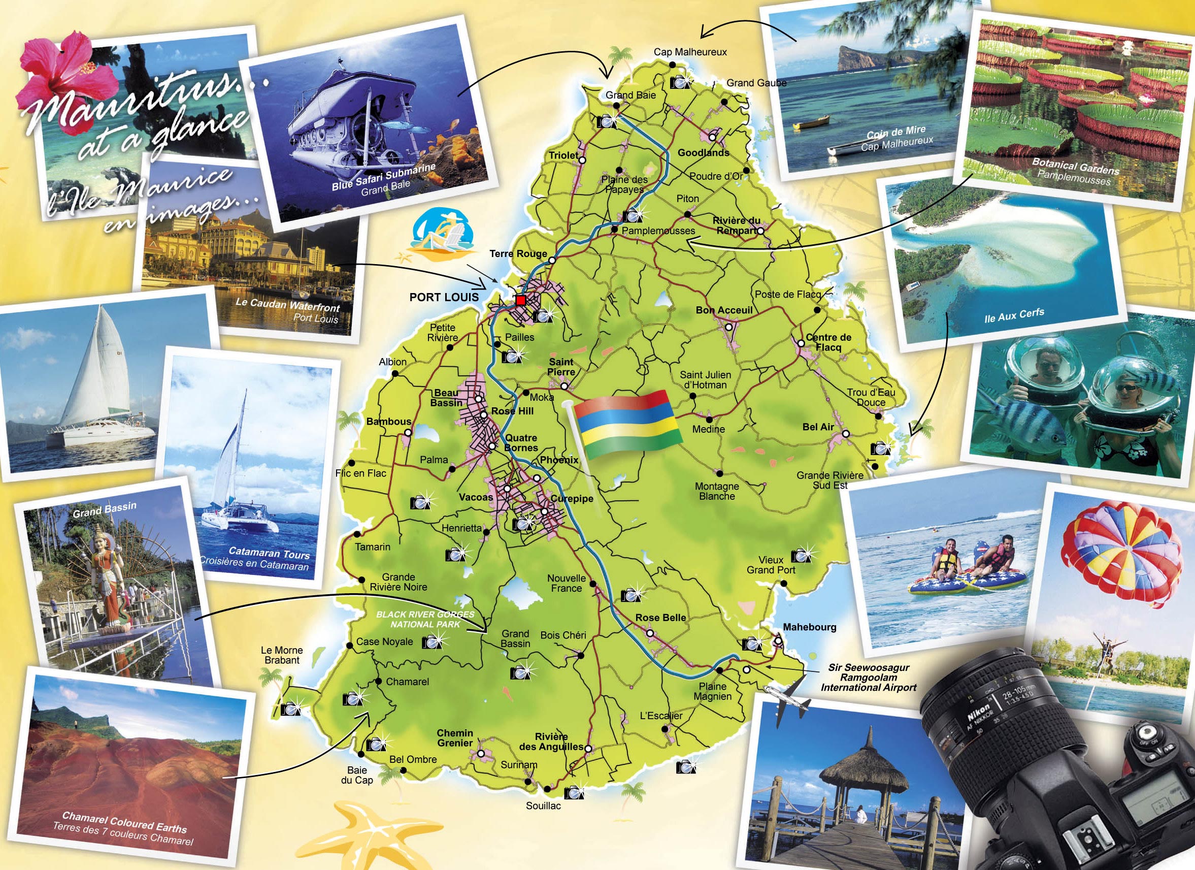 tourist detailed map of mauritius