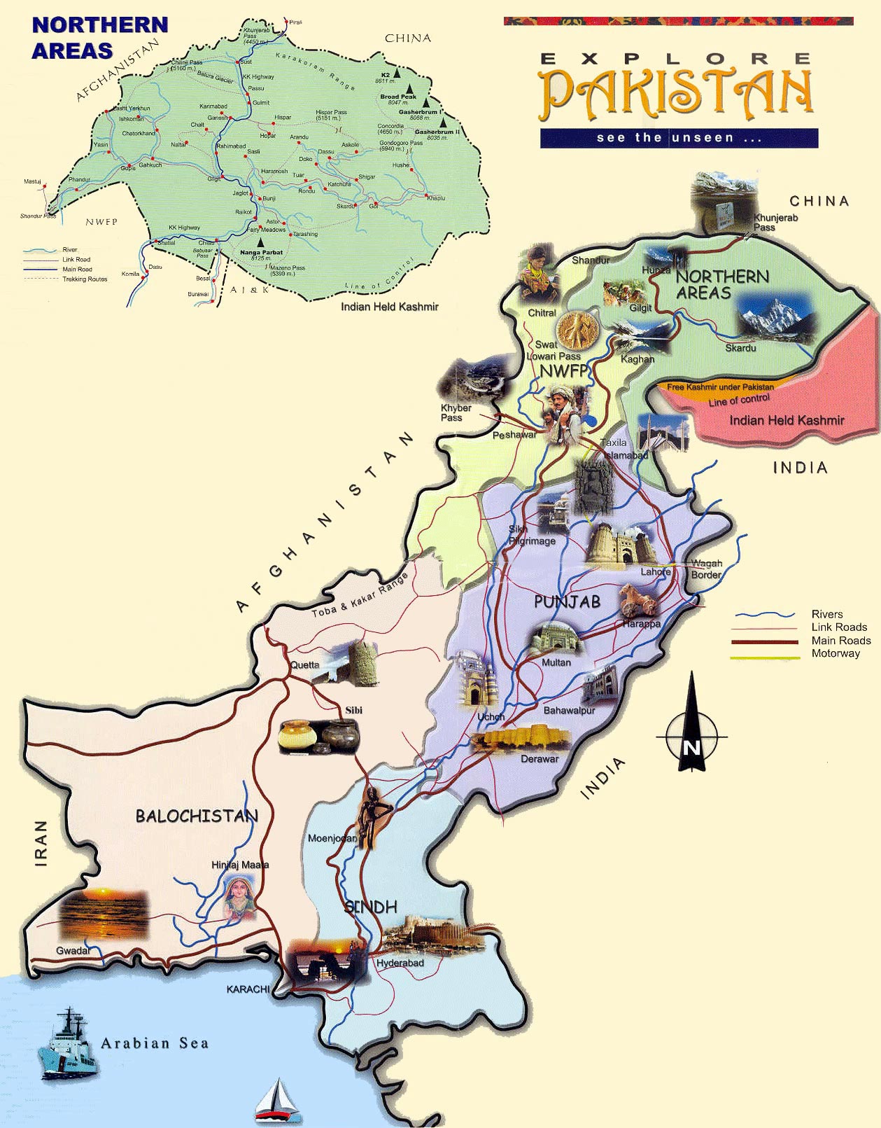 Pakistan Map For Kids