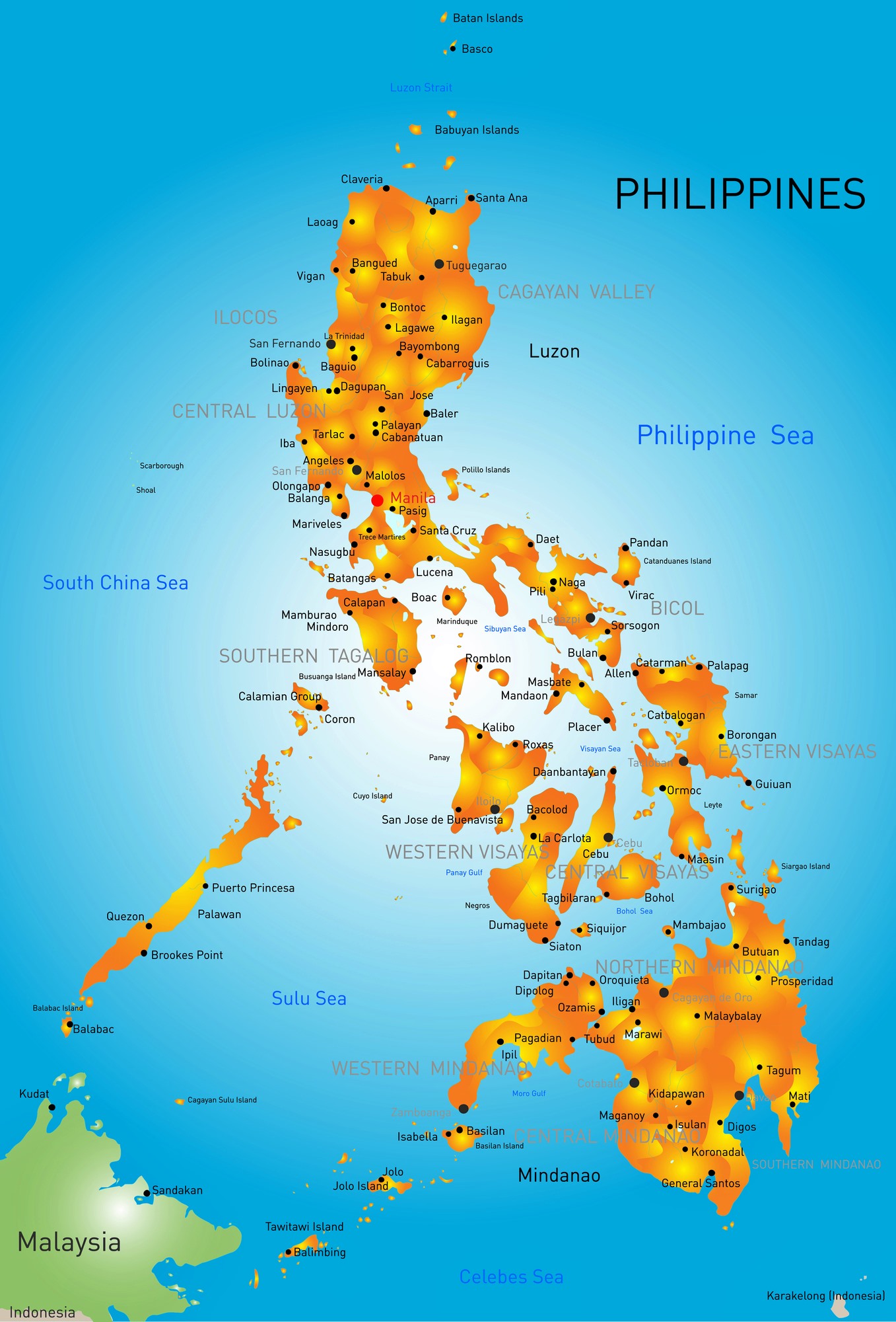 Philippines Maps | Printable Maps of Philippines for Download