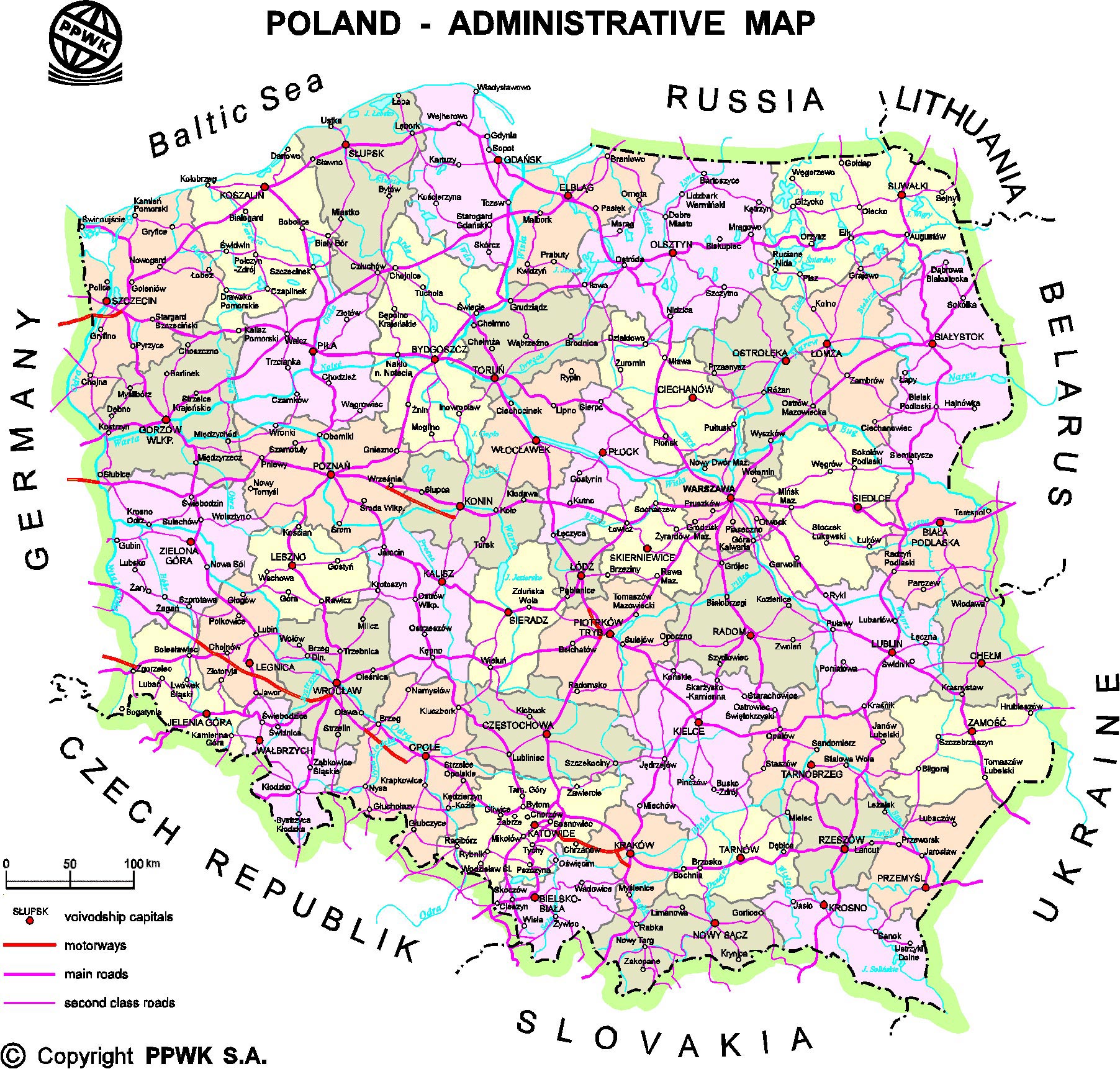 poland-maps-printable-maps-of-poland-for-download