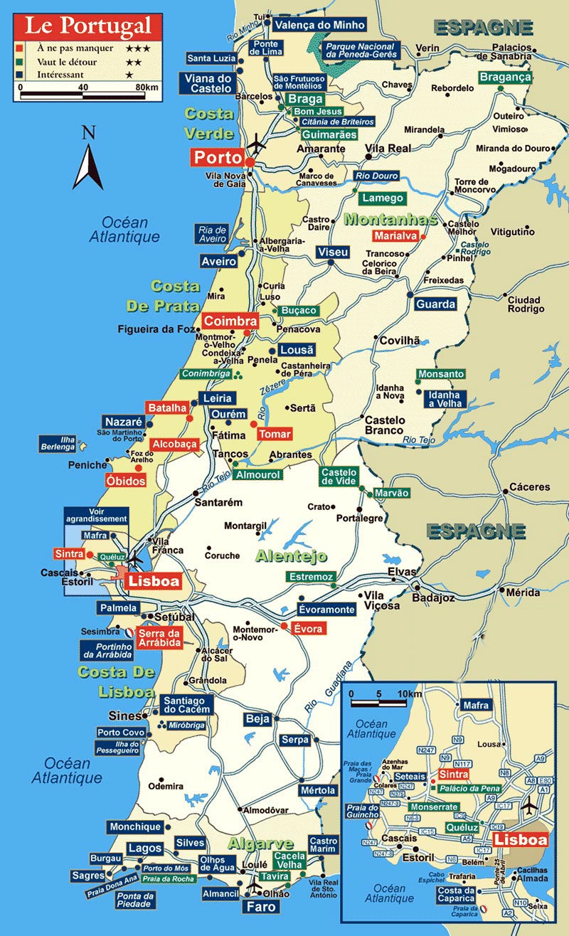 Large detailed highways map of Spain and Portugal with cities