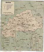 Landkarten von Burkina Faso