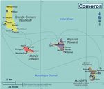 Maps of Comoros Islands