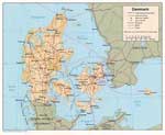 Landkarten von Danemark