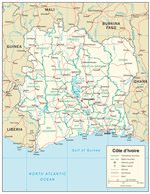Maps of Ivory Coast