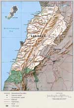 Карты Ливана