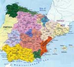 Landkarten von Spanien
