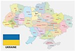 Landkarten von Ukraine