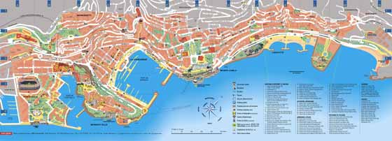 Large map of Monaco