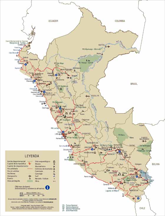 Carte de Pérou