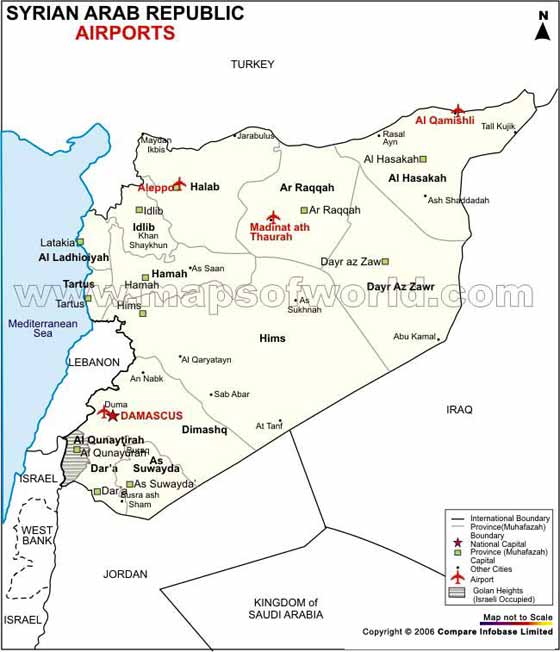 carte de Syrie