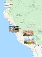 Карта городов Перу