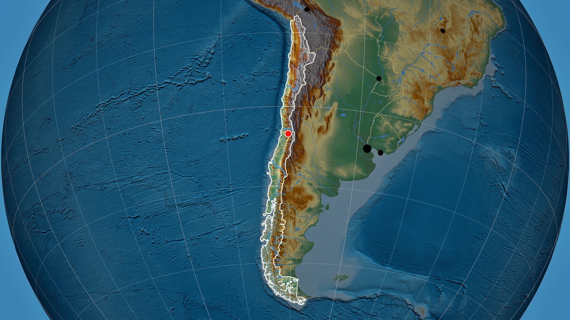 Chile Map Physical 0 