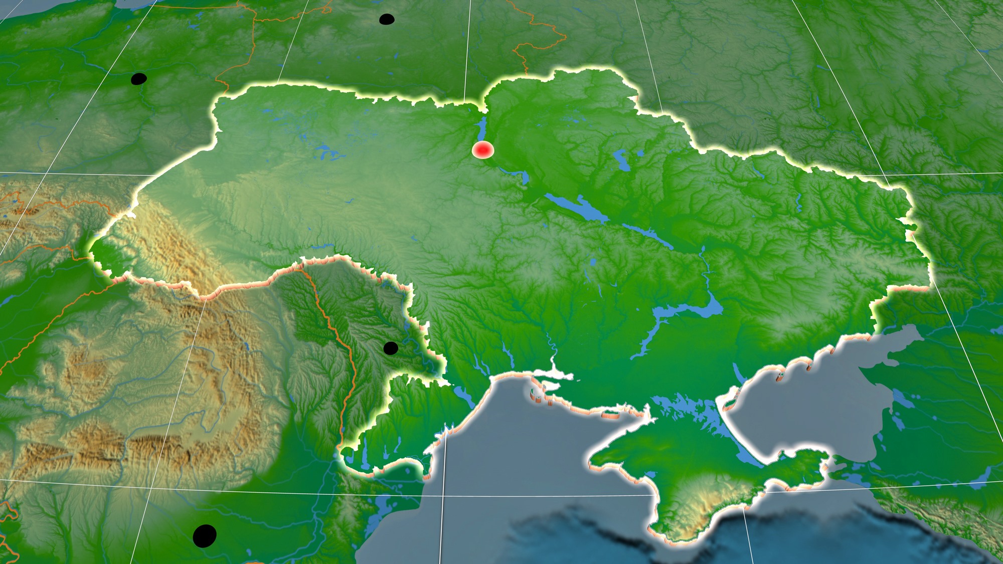 Ukraine Map Physical Features