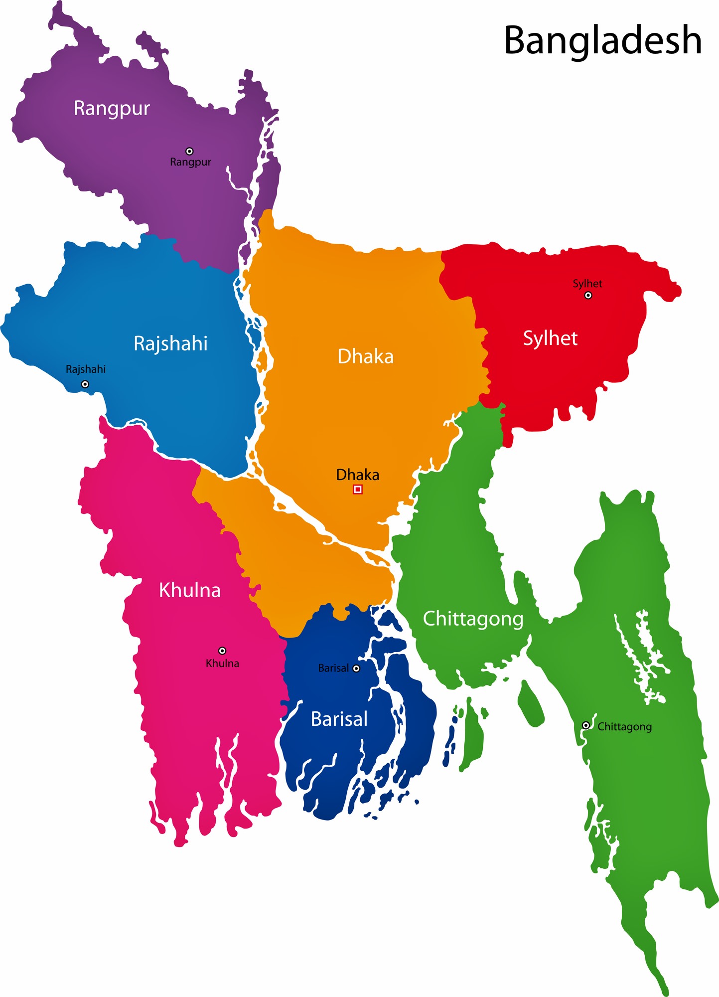 Detailed Political Map Of Bangladesh Ezilon Maps Images | Images and ...
