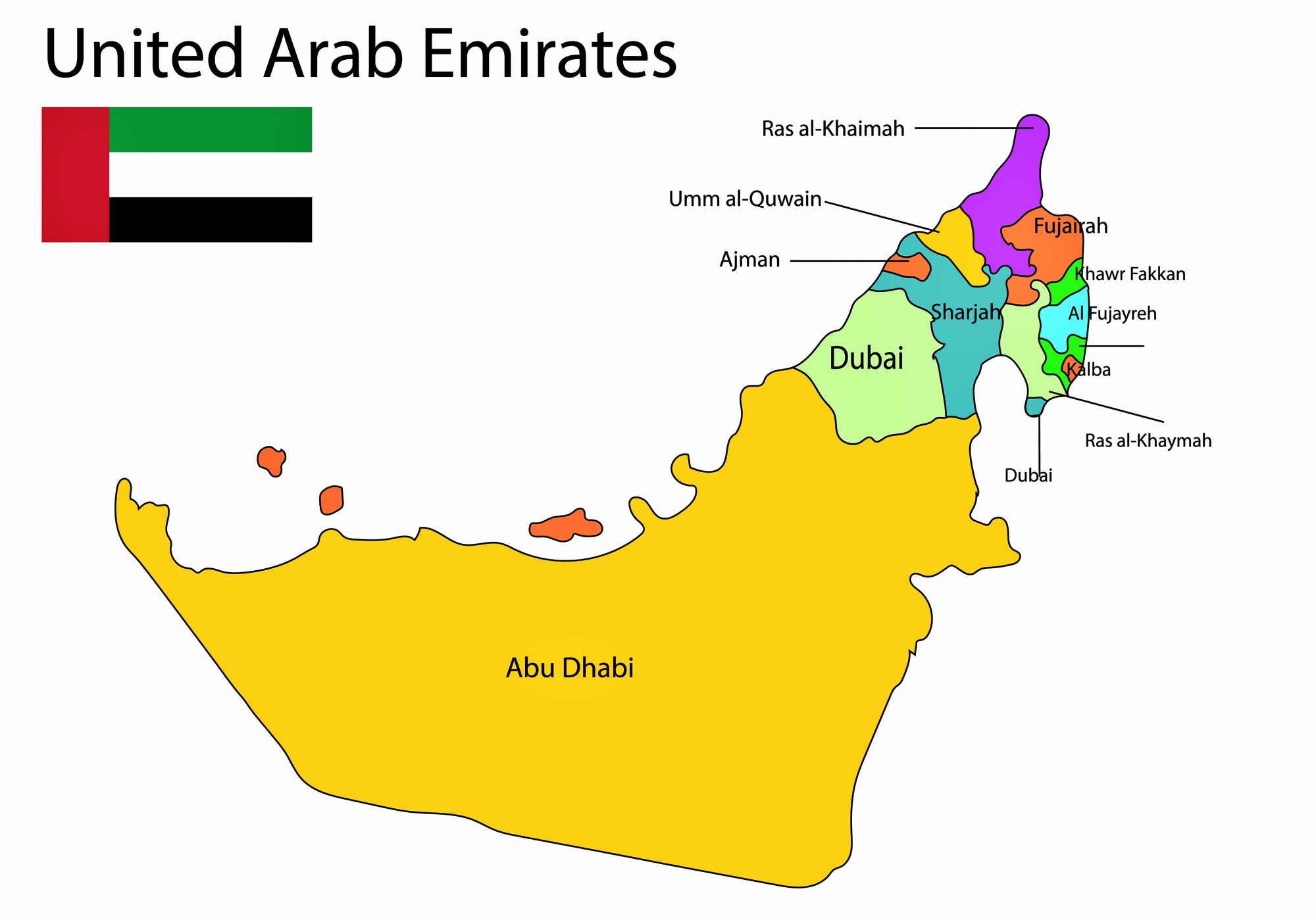 Uae Map