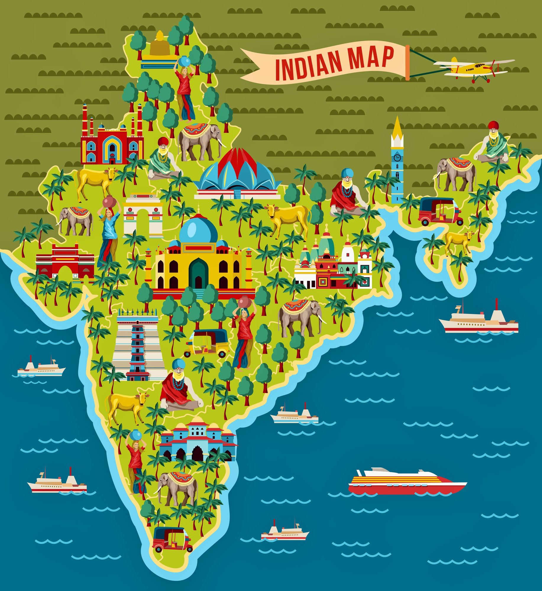 tourist destination states in india