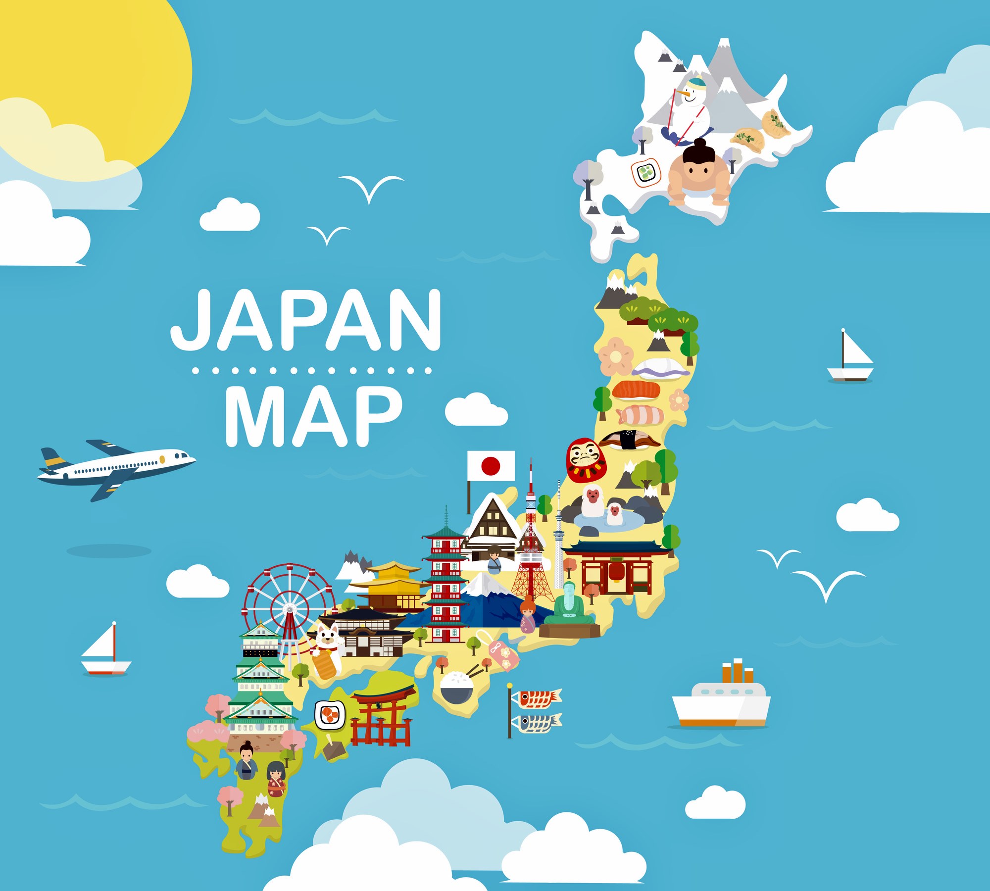 japanese tourist map