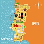Map of sights in Portugal Map of sights in Portugal