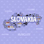 Map of sights in Slovakia Map of sights in Slovakia