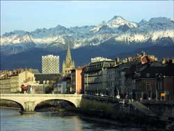 Grenoble panorama - popular sightseeings in Grenoble