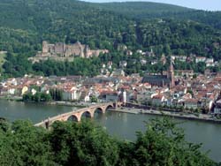 Heidelberg panorama - popular sightseeings in Heidelberg