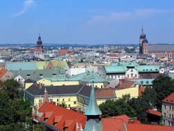 Krakow panorama - popular sightseeings in Krakow