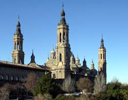 Zaragoza panorama - popular sightseeings in Zaragoza