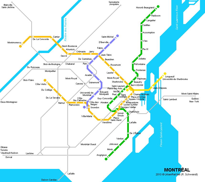 Mapa Del Metro De Montreal Para Descarga Mapa Detallado Para Imprimir ...