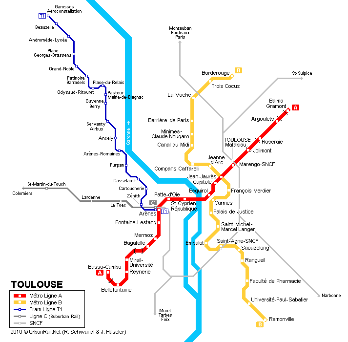 Vést Slušný špatná nálada toulouse public transport map Absay Mimořádný ...