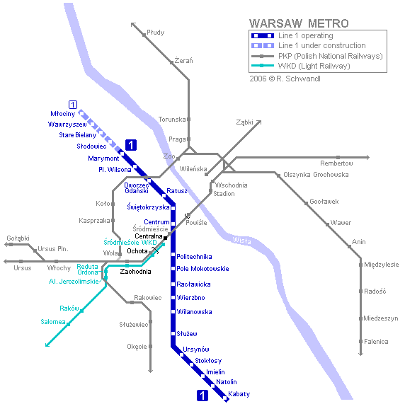 Map english subway prague in