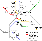 Bielefeld metro kaart - OrangeSmile.com
