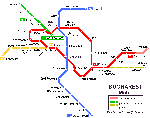 Boekarest metro kaart - OrangeSmile.com