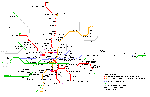 Plattegrond van de metro in Dortmund