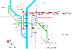 Lyon metro kaart - OrangeSmile.com